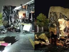 यूपी में दर्दनाक हादसा: उन्नाव एक्सप्रेसवे पर खड़े ट्रक से टकराई बस, 3 की मौत, 31 घायल